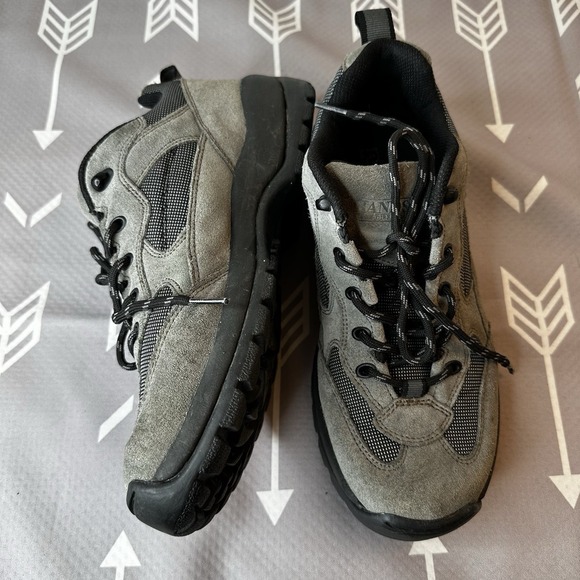 Lands End‎ Mens Gray Suede Outdoor Lace Up Trail Hiking Shoes Size 8M #73779 - Picture 7 of 12